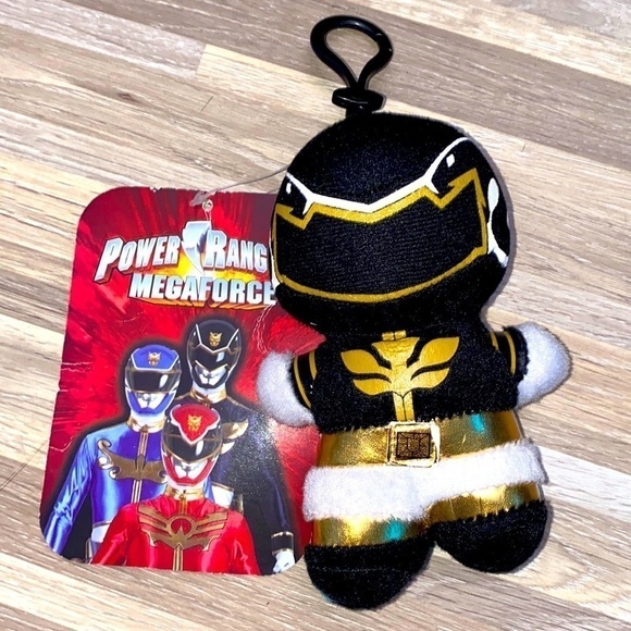 Power rangers black ranger backpack keychain purse clip iPods ear buds case bag - Picture 1 of 4